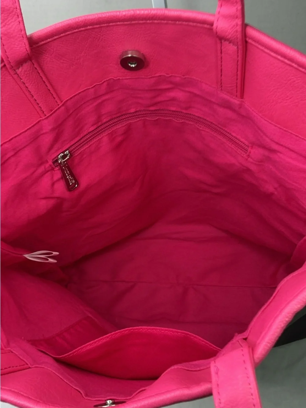 Disney Parks Loungefly Mickey Mouse Imagination Pink Sequin Tote Bag.